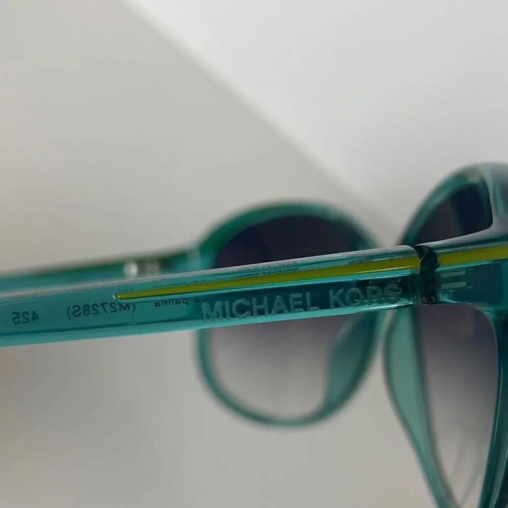 Michael Kors La Palma M2728S Turquoise & Green Oversized Sunglasses